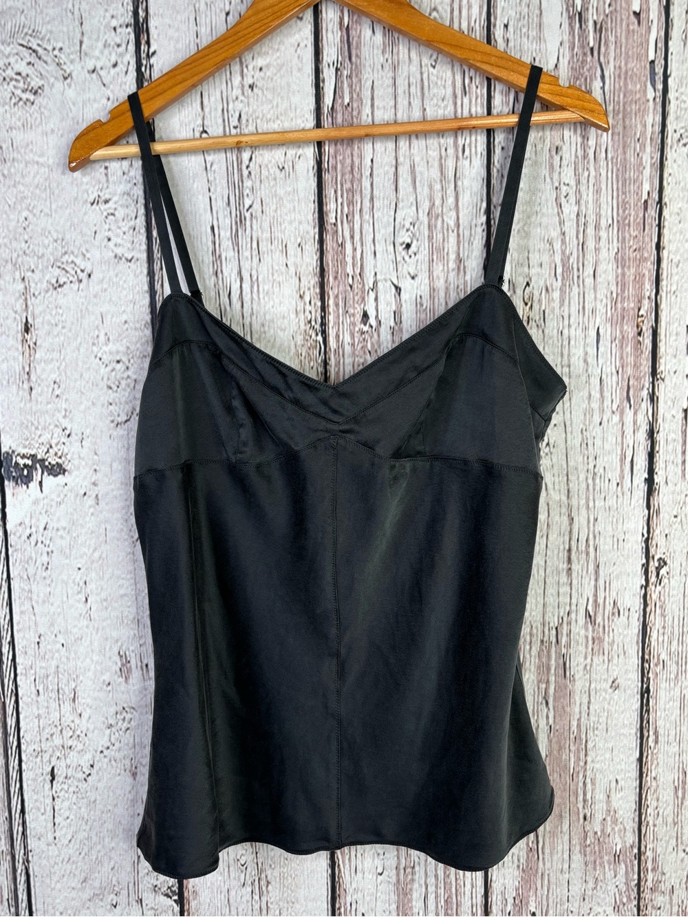 Express VINTAGE Y2K 2004 Black Silk Blend Cami Women’s Large Camisole Tank Top